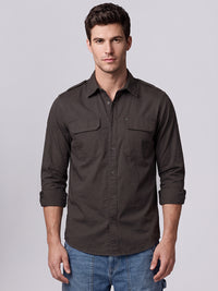 French Mole Full Sleeve Cargo Shirt