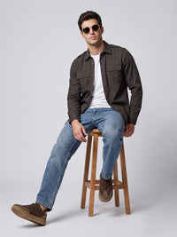 French Mole Full Sleeve Cargo Shirt