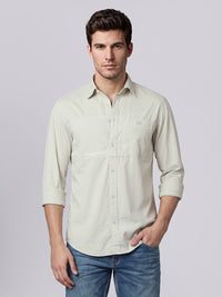 Stone Full Sleeve Cargo Shirt