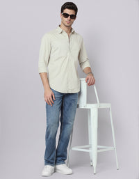 Stone Full Sleeve Cargo Shirt