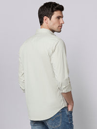 Stone Full Sleeve Cargo Shirt