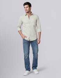 Stone Full Sleeve Cargo Shirt