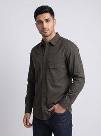 Army Full Sleeve Cargo Shirt