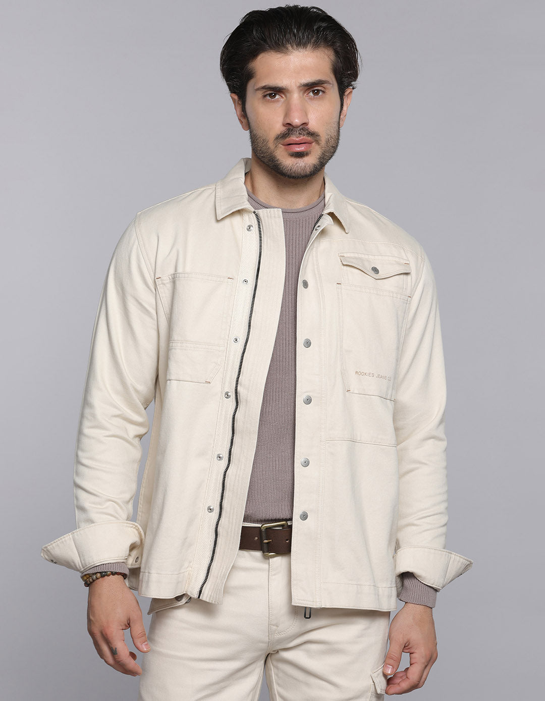 Lt Khaki Shacket & Cargo Co-ord Set