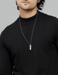 Jet Black Round Neck Full Sleeves Flatknit