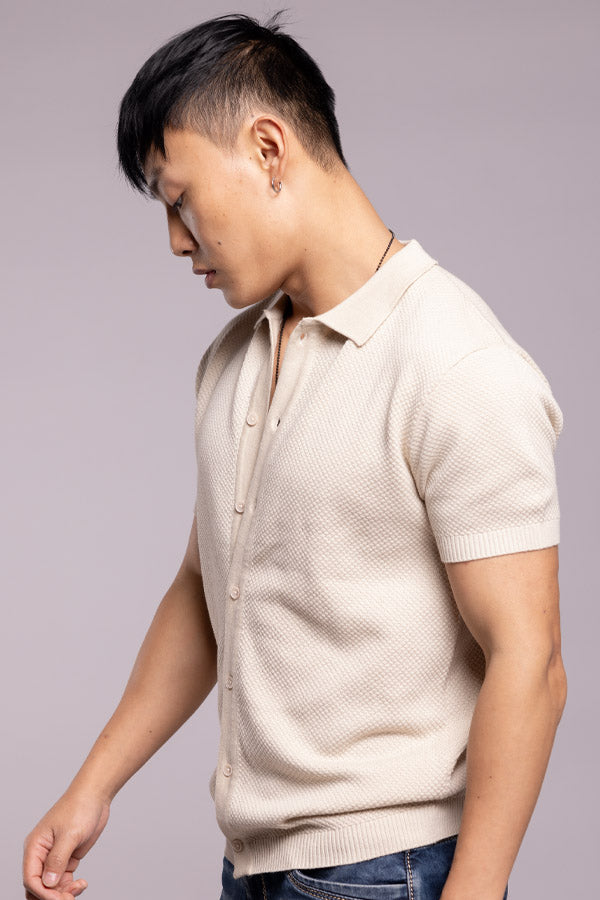 Stone Flatknit Shirt 