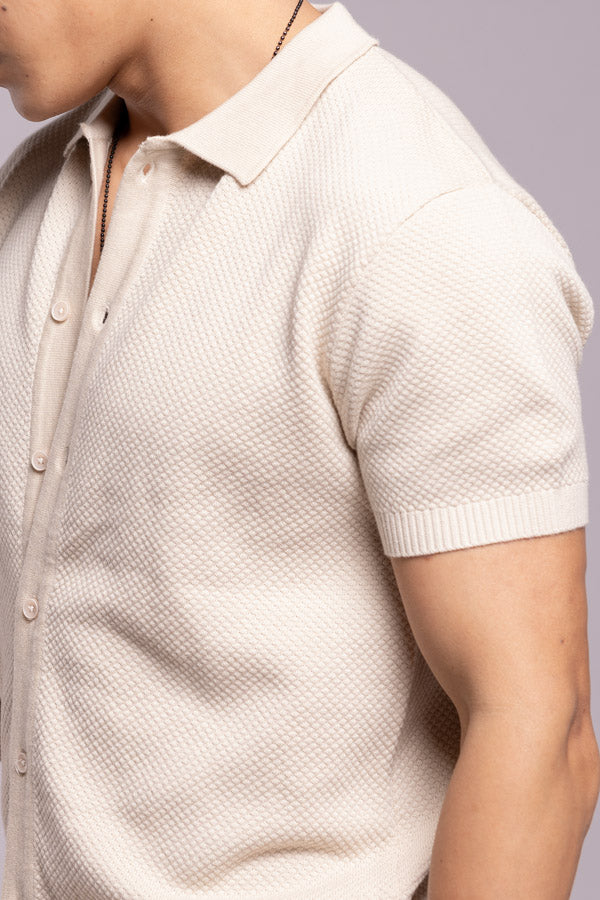 Stone Flatknit Shirt 