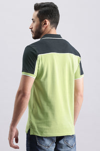 Lt Moss Half Sleeve Pique Polo Tee (Polo Neck H/Slv Slim)