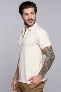 Parchmant Half Sleeves Pique Polo Tee