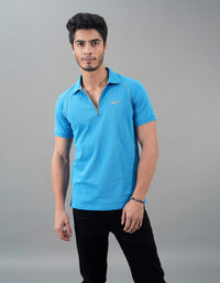 Wave Ride Half Sleeves Pioue Polo Tee