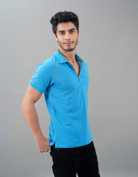 Wave Ride Half Sleeves Pioue Polo Tee