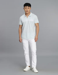 Lt Sky Blue Half Sleeves Pique Polo Tee