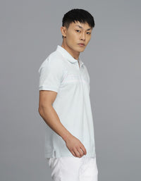 Lt Sky Blue Half Sleeves Pique Polo Tee
