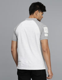 Light Grey Half Sleeves Pique Polo Tee