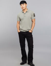 Cement Half Sleeves Pique Polo Tee