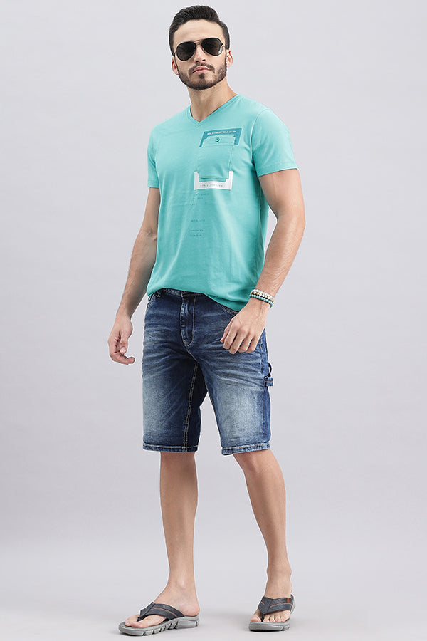 Capri Half Sleeve V Neck Tee (V Neck H/Slv Slim)