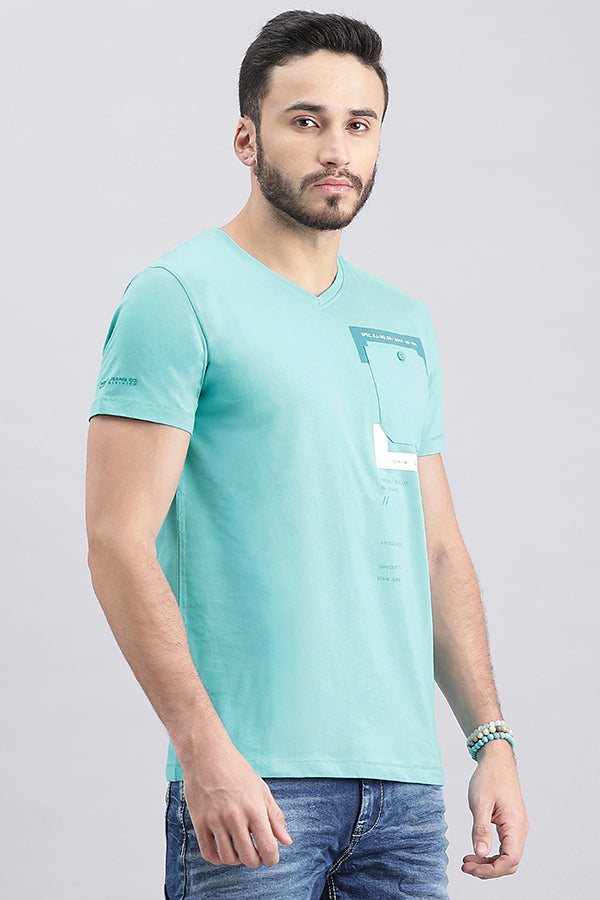 Capri Half Sleeve V Neck Tee (V Neck H/Slv Slim)