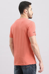 Faded Rose Half Sleeve Round Neck Tee (R Neck H/Slv Slim)