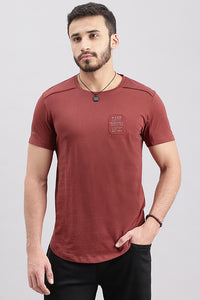 Red Pear Half Sleeve Round Neck Tee (R Neck H/Slv Slim)