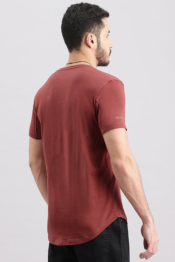 Red Pear Half Sleeve Round Neck Tee (R Neck H/Slv Slim)