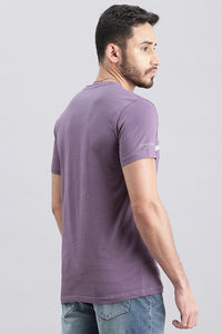 Mulled Grape Half Sleeve Round Neck Tee (R Neck H/Slv Slim)