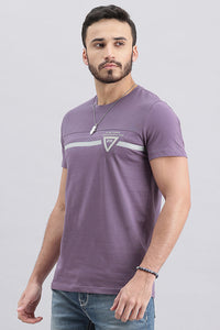 Mulled Grape Half Sleeve Round Neck Tee (R Neck H/Slv Slim)