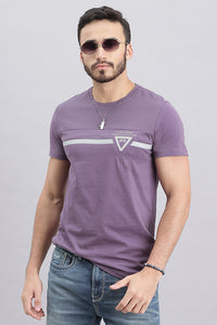Mulled Grape Half Sleeve Round Neck Tee (R Neck H/Slv Slim)