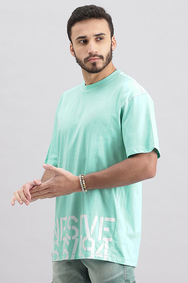 Water Ballet Half Sleeve Oversized Tee (Oversized Tee H/Slv Slim)