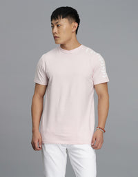 Water Pink Half Sleeves Round Neck Tee