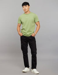 Fern Green Half Sleeves Round Neck Tee