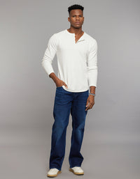 White Full Sleeves Round Neck Tee