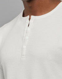 White Full Sleeves Round Neck Tee