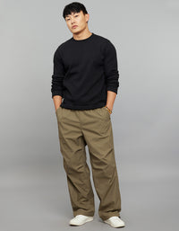 Black Round Neck Full Sleeves Sweat Shirt