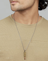 Khaki Full Sleeves Round Neck Tee