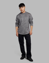 Dk Grey Full Sleeves Round Neck Tee