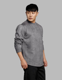 Dk Grey Full Sleeves Round Neck Tee