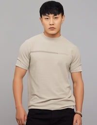 Stone Half Sleeves Round Neck Tee