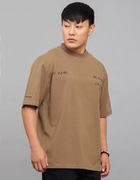 Bean Half Sleeves Round Neck Oversized Tee