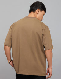 Bean Half Sleeves Round Neck Oversized Tee