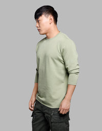 Fern Green Full Sleeves Round Neck Tee