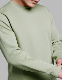Fern Green Full Sleeves Round Neck Tee