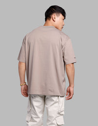 Sand Half Sleeves Oversize Tee