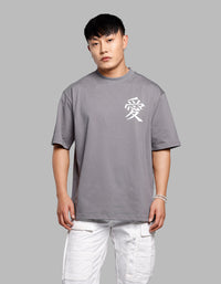 Dk Grey Half Sleeves Oversize Tee