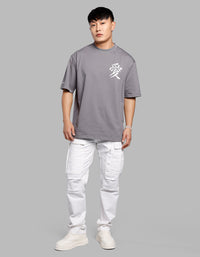 Dk Grey Half Sleeves Oversize Tee