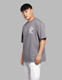 Dk Grey Half Sleeves Oversize Tee