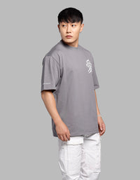 Dk Grey Half Sleeves Oversize Tee