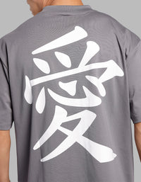 Dk Grey Half Sleeves Oversize Tee