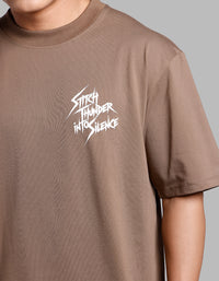 Bean Half Sleeves Oversize Tee