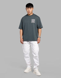 Green Half Sleeves Oversize Tee