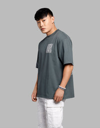 Green Half Sleeves Oversize Tee